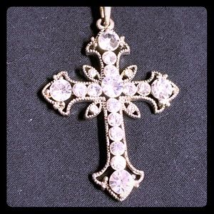 Premier Designs Gemstone Embellished Cross Neck...
